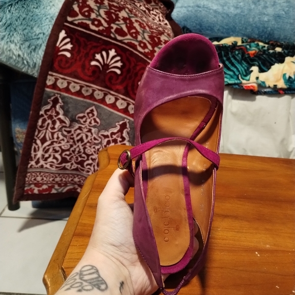 Cocolico magenta peep toe heels - Picture 5 of 10